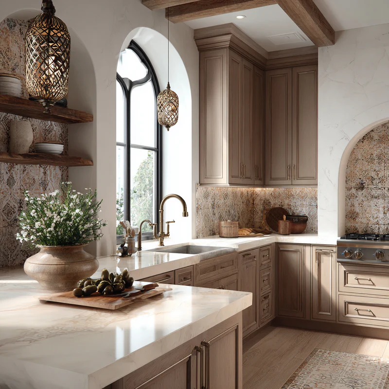 Beautiful kitchen with quartz countertops