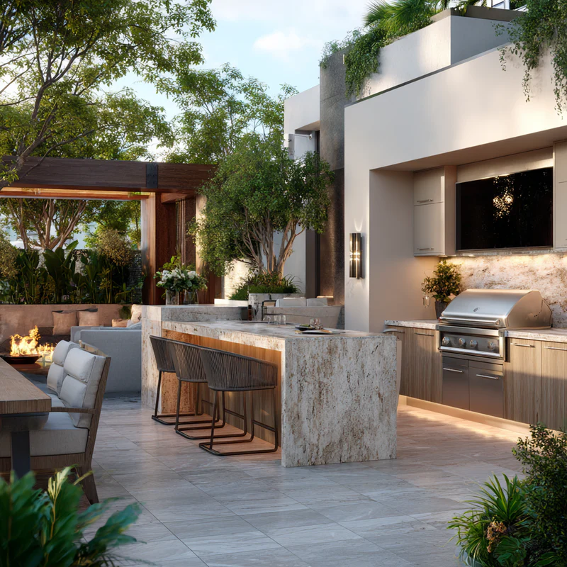 Quartz countertop installation across South Florida